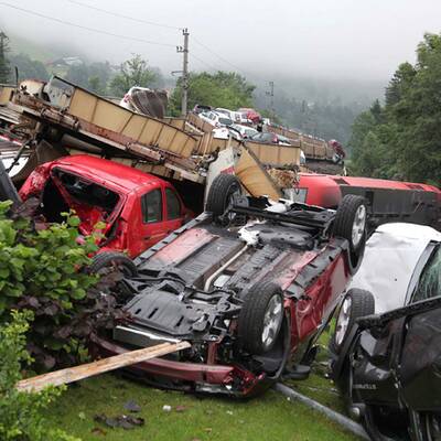 Zug in Vorarlberg entgleist