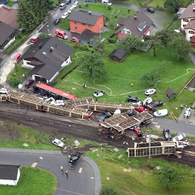Zug in Vorarlberg entgleist
