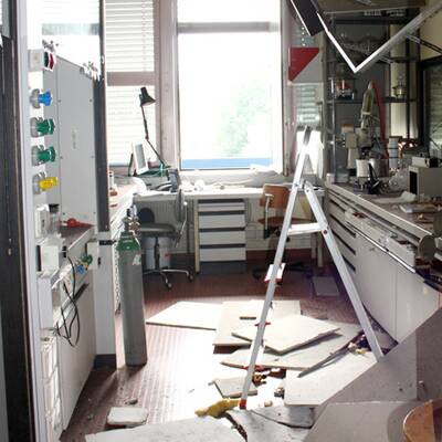 Linzer Übungs-Labor explodiert