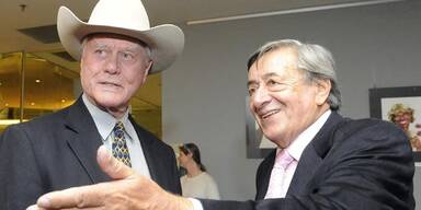 Larry Hagman zu Gast bei Richard Lugner