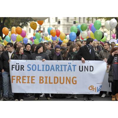 Demonstrationen für mehr Bildungsbudget