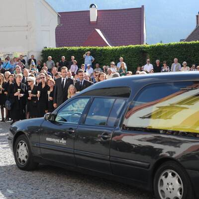 Otto Habsburg in Mariazell aufgebahrt