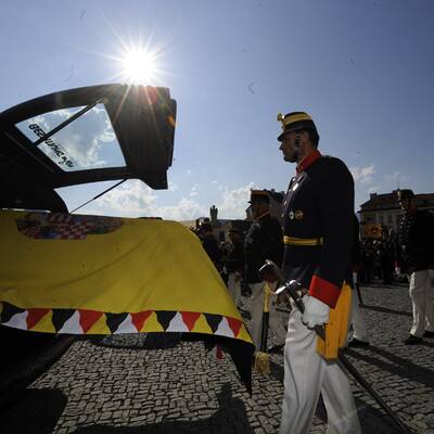 Otto Habsburg in Mariazell aufgebahrt