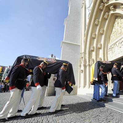 Otto Habsburg in Mariazell aufgebahrt