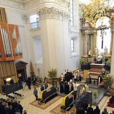 Otto Habsburg in Mariazell aufgebahrt