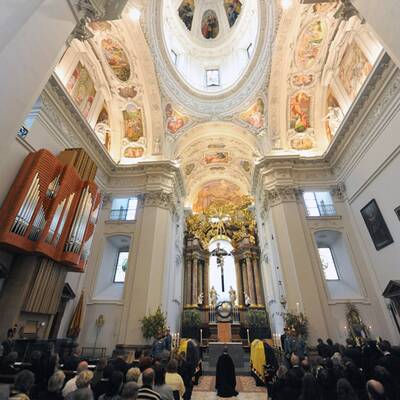 Otto Habsburg in Mariazell aufgebahrt