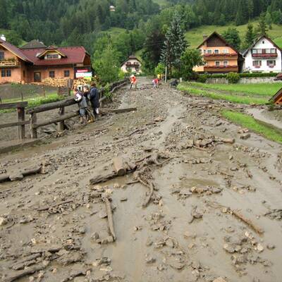 Unwetter in Österreich