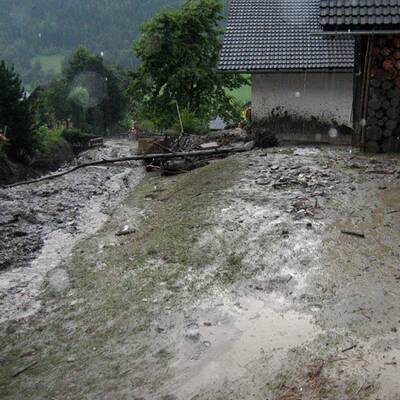 Unwetter in Österreich