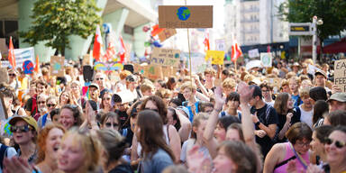Klima-Protest in Wien