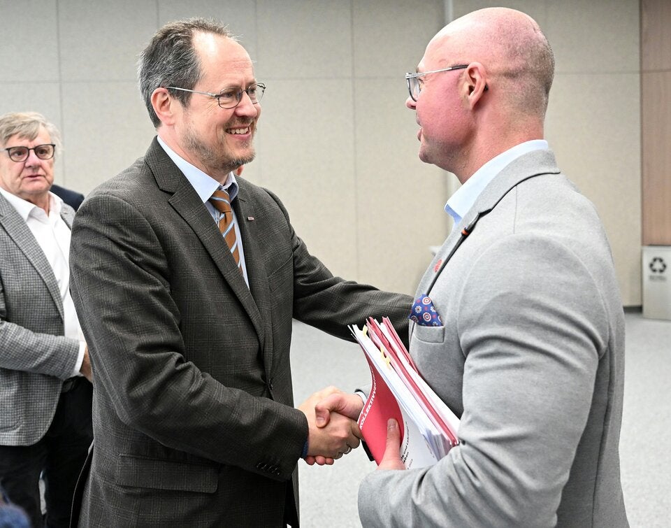 WKÖ-Handelsobmann Rainer Trefelik und Gewerkschafter Mario Ferrari