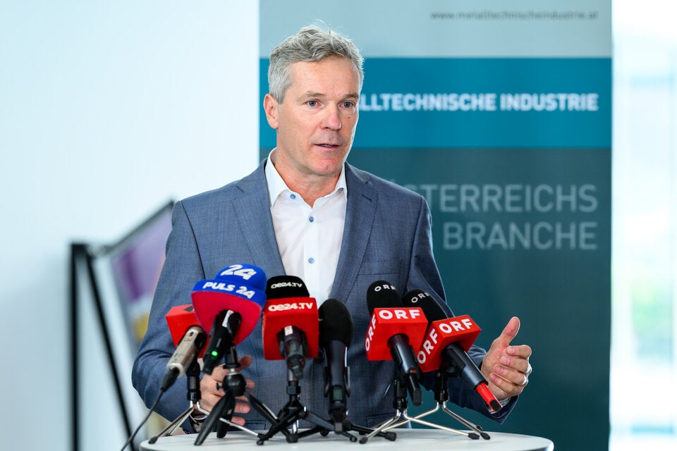 Der Obmann des Fachverbandes der Metalltechnischen Industrie Christian Knill