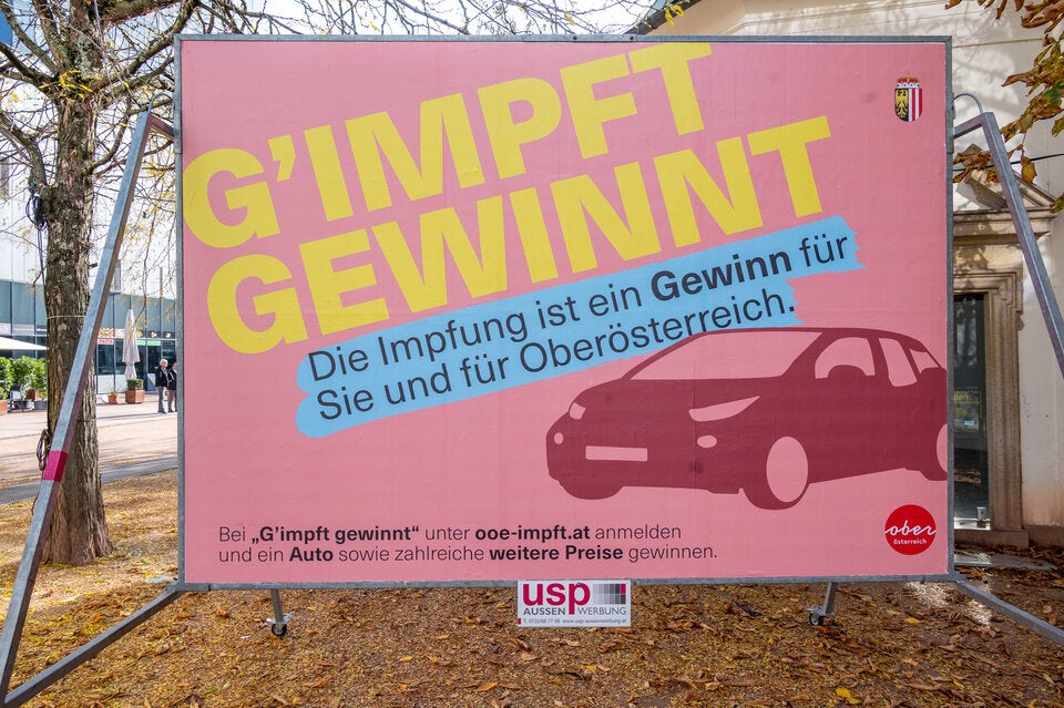 Oberösterreich startet Impflotterie