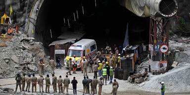 Tunnel-Drama in Indien