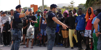 Flüchtlinge auf Lampedusa