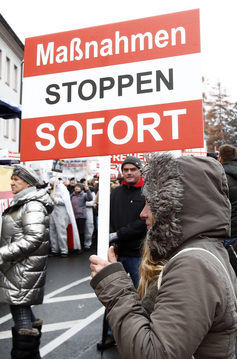 Eine Demonstration gegen die Corona-Maßnahmen