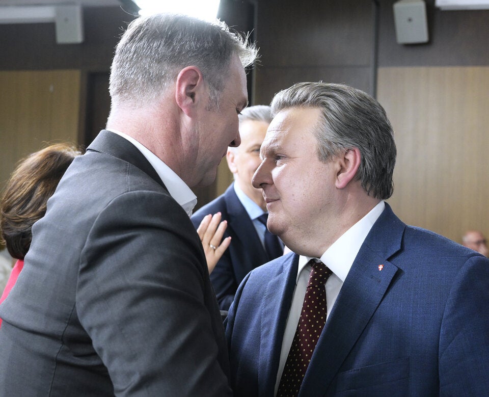 Andreas Babler und Michael Ludwig bei der SPÖ-Klubtagung