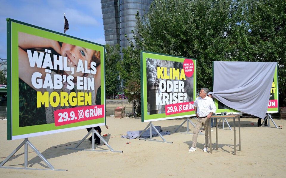 Grünen-Wahlplakate