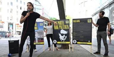 Bierpartei präsentiert erste Plakatwelle: Dominik Wlazny