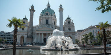 Gigantischer Oktopus bringt Klangkunst in den Resselpark