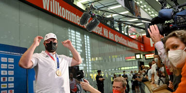 Medaillengewinner Weißhaidinger zurückgekehrt