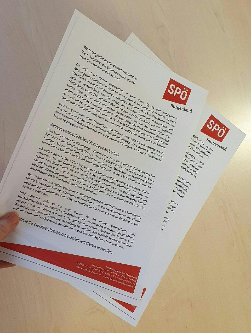 Doskozil bewirbt sich für SPÖ-Parteivorsitz