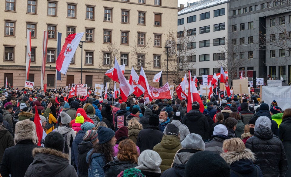 Corona-Demos: 17.000 in Graz, 9.000 in Bregenz