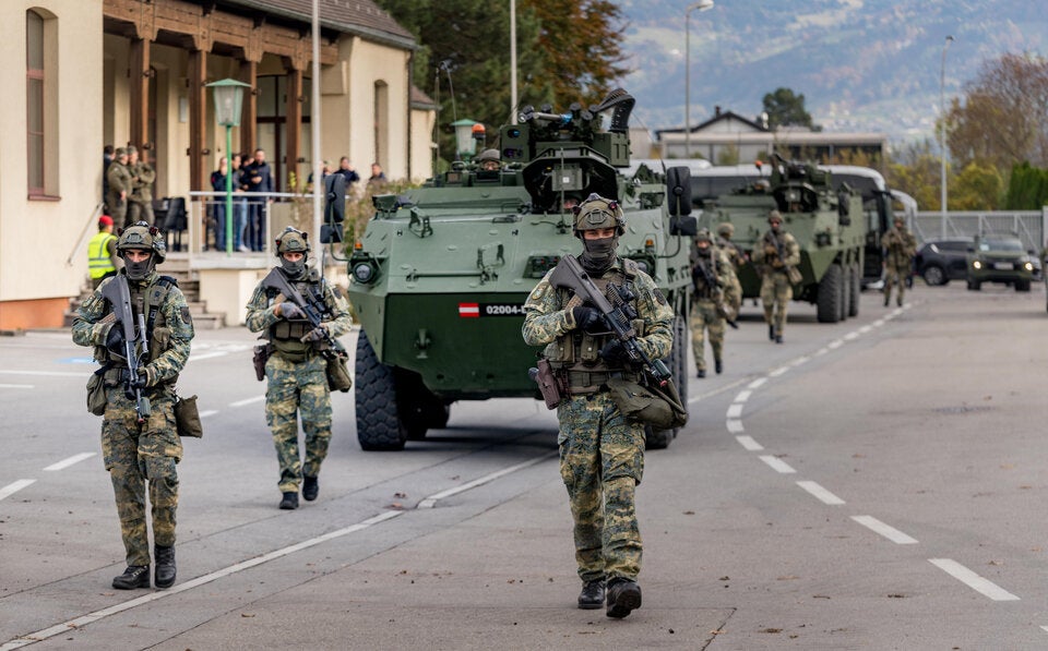 Soldaten bei einer Übung