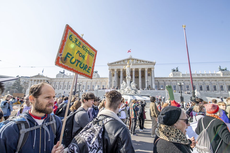 25.000 Menschen bei ''Fridays For Future''-Klimastreik in Wien