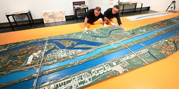 Donauinsel kehrt als Riesenmodell ins Wien Museum zurück