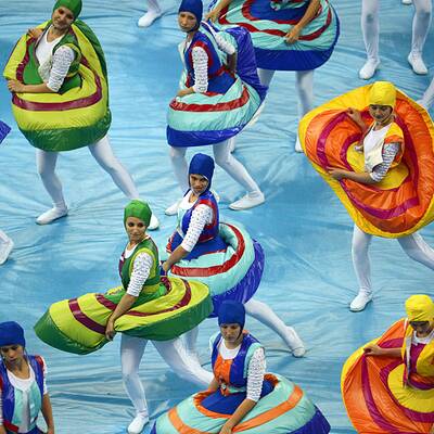 So feiert Warschau die Eröffnung der Fußball-EM 2012