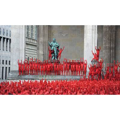 Spencer Tunick Shooting in München