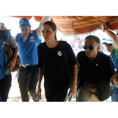 Angelina Jolie besucht Flüchtlichgslager in Jordanien