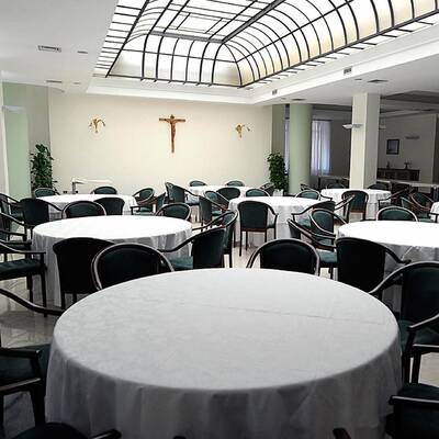 Stärkung in der Kantine