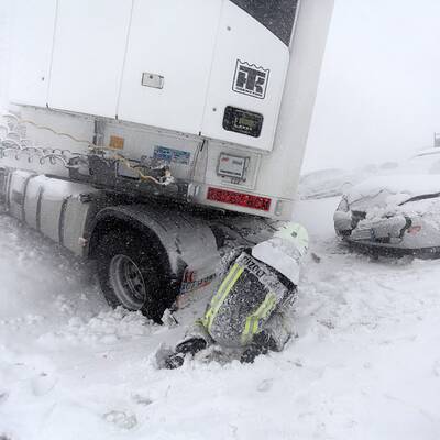 Schnee-Chaos in Ungarn