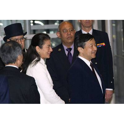Máxima wird Königin: Japanisches Kronprinzenpaar in Amsterdam eingetroffen