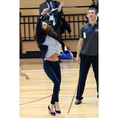 Herzogin Kate: Voller Einsatz beim Volleyball