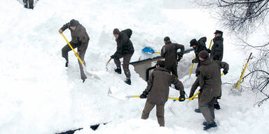 Helikopter-Einsatz im Schnee