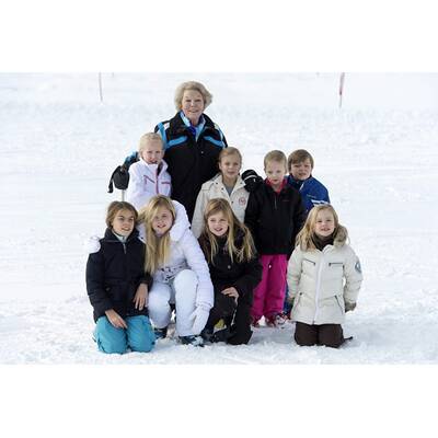 Holländische Königsfamilie startete bei Sonnenschein in Lech-Urlaub 