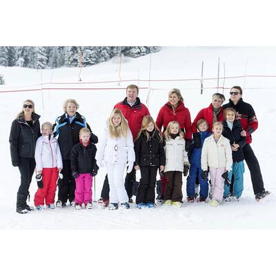 Holländische Königsfamilie startete bei Sonnenschein in Lech-Urlaub 