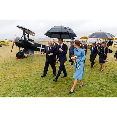 Herzogin Kate & Prinz William in Neuseeland begrüßt