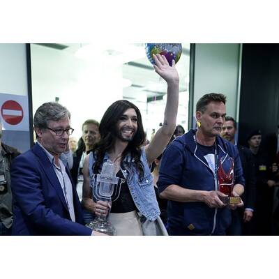 So jubelnd wurde Conchita Wurst empfangen