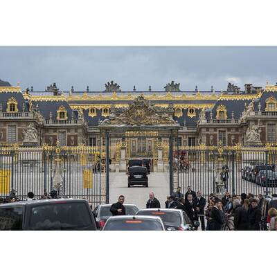 Kim Kardashians Ankunft in Versailles zum Auftakt der Hochzeit