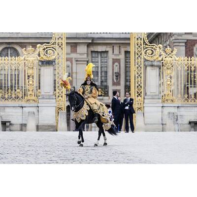 Kim Kardashians Ankunft in Versailles zum Auftakt der Hochzeit