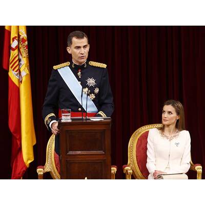 Königin Letizia beim Thronwechsel in Spanien