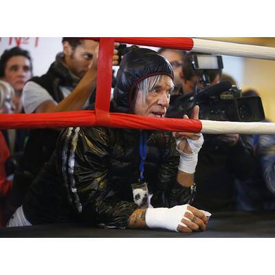 Mickey Rourke bereitet sich auf Boxkampf vor