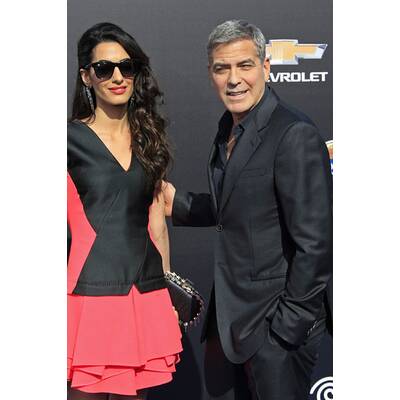 George & Amal Clooney bei Filmpremiere
