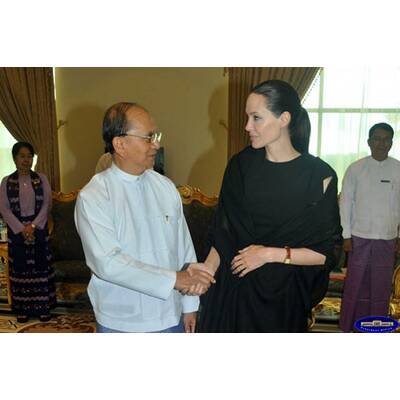 Angelina Jolie: Total mager in Myanmar
