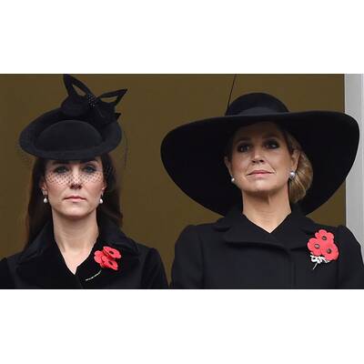 Königin Máxima besucht Kate am Remembrance Day