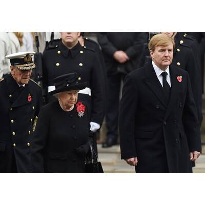 Königin Máxima besucht Kate am Remembrance Day