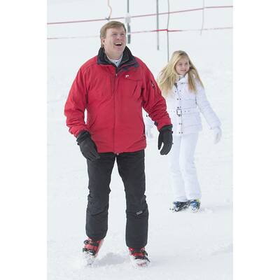 Holländische Königsfamilie startete bei Sonnenschein in Lech-Urlaub 